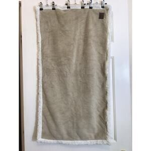 UGG Brown Soft Faux Fur Set of 2 Pillow Case Covers Zip Standard Size Shams Home